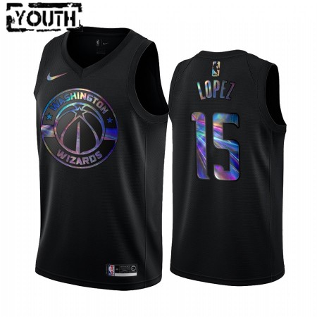 NBA Børn Trøje Washington Wizards Robin Lopez 15 Iridescent HWC Collection Swingman
